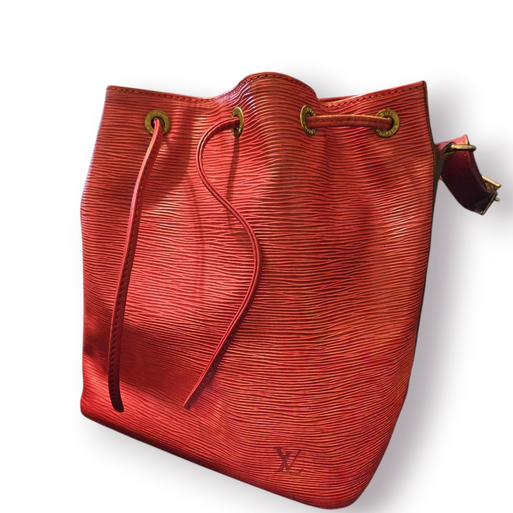 Louis Vuitton Red Epi Bucket Bag